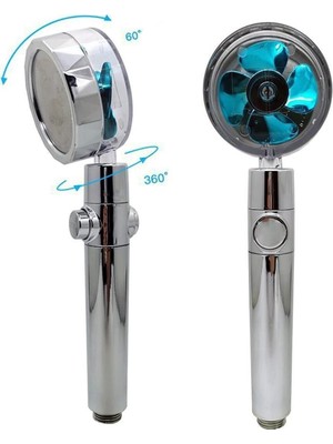 Uravas Store 360 Derece Dönebilen Pervaneli Turbo Duş Başlığı