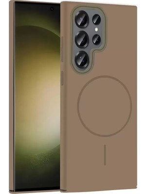 Galaxy S23 Broş Magsafe Kapak - Çöl Titanyum