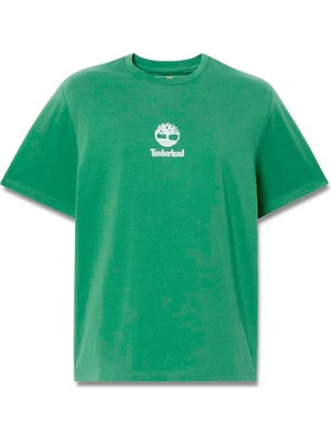 Timberland Print Stack Logo Short Sleeve Tee Erkek Kahverengi Tshirt TB0A6WWTA6Z1