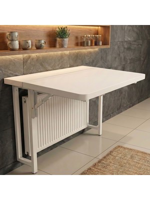 Mdf Petek Üstü Duvara Monte Katlanır Masa