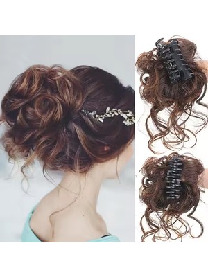 Tokalı Kuyruklu Dağınık Topuz / Kumral