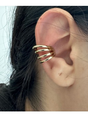 Luckyb Store Gold Renk Sıralı Earcuff