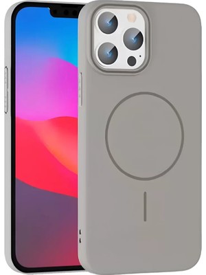 Iphone 15 Broş Magsafe Kapak - Titan Gri