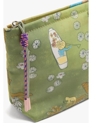 Parfois Kadın Desenli Teknik Kumaş Makyaj Çantası