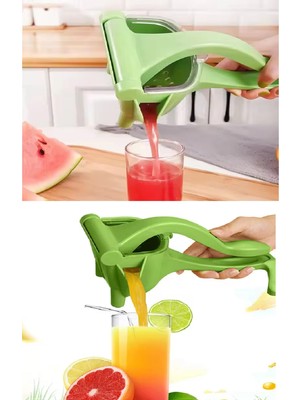 Manuel Plastik Meyve Portakal Karpuz Limon Sıkacağı Kollu Sebze Suyu Sıkma Limonata Aparatı Aleti