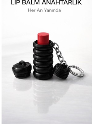 Studio Aslan Design Çok Amaçlı Lip Balm Anahtarlık | Taşınabilir Mini Organizer | Şık ve Pratik Günlük Kullanım