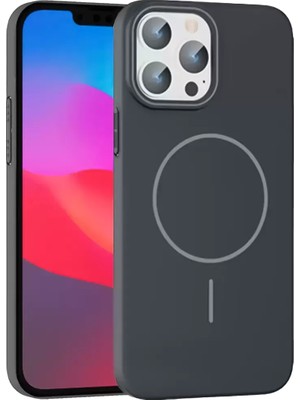 Iphone 15 Broş Magsafe Kapak - Füme