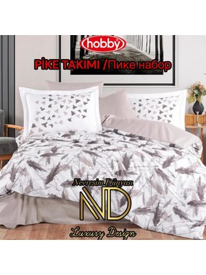 Poplin Pike Takımı Çift Kişilik Silva Taş