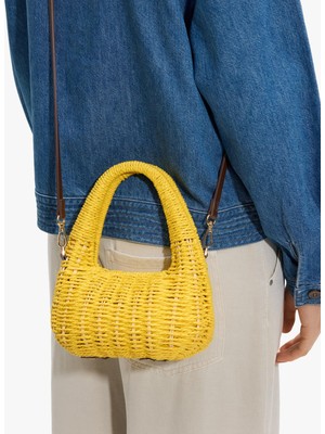 Parfois Kadın Hasır Efektli Sert El Çantası