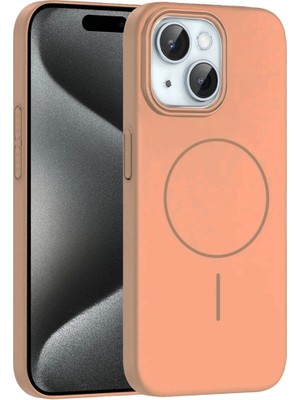 Iphone 15 Broş Magsafe Kapak - Çöl Titanyum