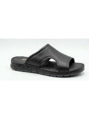 Growish GR0485 Içi Dışı Hakiki Deri Kaydırmaz Taban Rahat Yumuşak Kayış Ev Dışarı Havuz Terliği Terlik