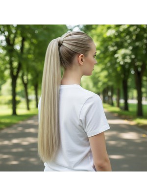 Bağlamalı Düz At Kuyruğu / Balköpüğü Platin Röfleli