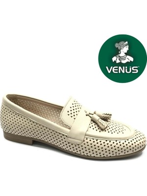 Venüs Pallas Hakiki Deri Ortopedik Kadın Casual Babet Ayakkabı