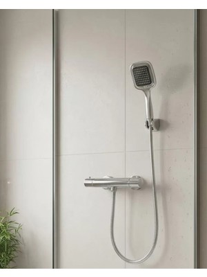 Pileli Store Çok Fonksiyonlu Siyah El Duşu Seti Spiral Hortum ve Duş Askısı Banyo Duş Başlığı