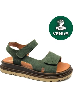 Venüs Garnet Hakiki Deri Comfort Ortopedik Kadın Sandalet