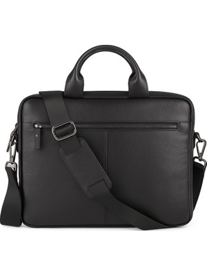 BloominBag Bloom Urban Shield 13"-14" Noir Black Deri Laptop / Macbook Çantası