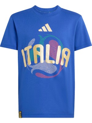 Adidas Fıfa World Cup 2026 Italya Mavi Çocuk Tshirt