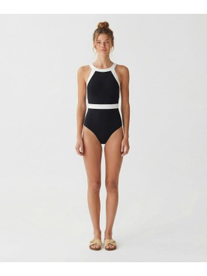 Yargıcı Halter Yaka Mayo