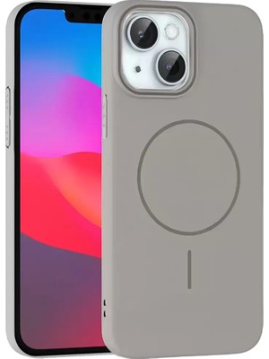 Iphone 15 Broş Magsafe Kapak - Titan Gri