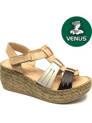 Venüs Tenrag Hakiki Deri Comfort Ortopedik Kadın Sandalet
