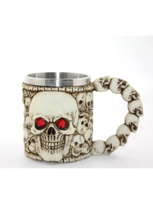 Paslanmaz Çelik Kurukafa Kupa Bardak ALK2593