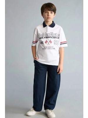 DeFacto Regular Fıt Sweatshirt Kumaşı Pantolon Erkek ÇOCUK H0985A826SP