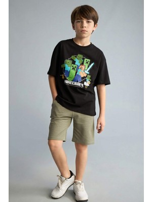 DeFacto Waffle Şort Erkek ÇOCUK H2675A826SM