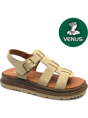 Venüs Riwing Hakiki Deri Comfort Ortopedik Kadın Sandalet