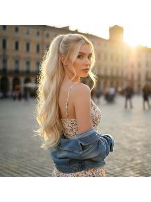 Bağlamalı Daalı At Kuyruğu / Platin