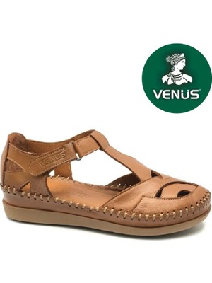 Venüs Omelo Hakiki Deri Comfort Ortopedik Kadın Sandalet