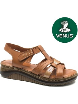 Venüs Andirigulle Hakiki Deri Comfort Ortopedik Kadın Sandalet