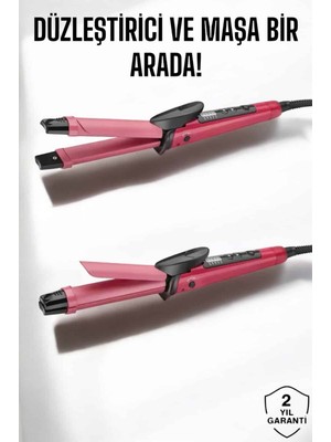 Alemdar Pazarlama Saç Düzleştirici ve Maşa Ikili Saç Şekillendirici