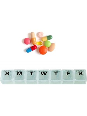 Kapaklı Haftalık Kutusu 3 Adet