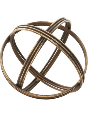 Yargıcı Yuvarlak Metal Dekoratif Obje(15x15 Cm)