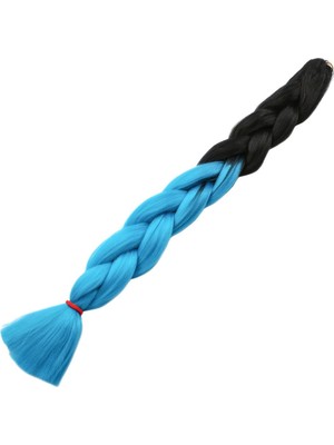 Afrika Örgülük Sen Ombreli 100 Gr. / Siyah / Turkuaz Mi