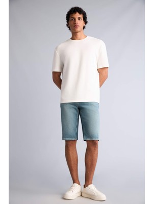 DeFacto Slim Fit Jean Bermuda F4220AX26SM