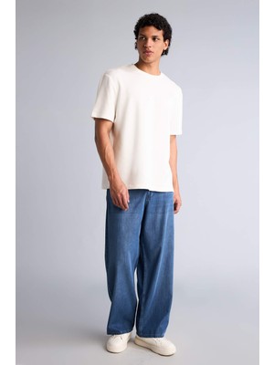 DeFacto Wide Leg Normal Bel Boru Paça Jean Pantolon G6162AX26SM