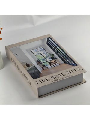 Delixa Bak Gel Görünümlü Dekoratif Kutu, Iskandinav Tarzı Şeklinde Saklama Kutusu, Ev Dekorasyonu, Ev Dekor