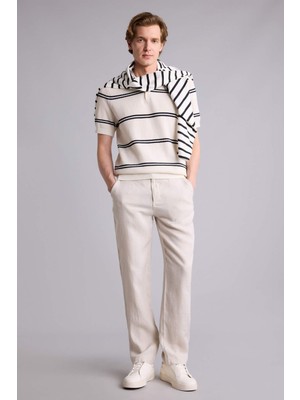 DeFacto %100 Keten Relax Fit Pantolon G1395AX26SM