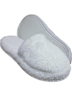 Delixa Çift Yüksek Kalite Pamuk Havlu Ev Otel Lohusa Terliği Kaymaz Kalın Taban 42