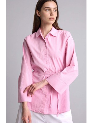 DeFacto Regular Fıt Flamlı Pamuk Uzun Kollu TUNIK H1868AX26SM