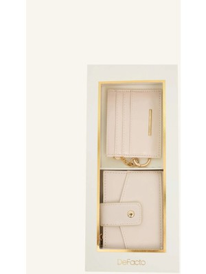 DeFacto Kadın Suni Deri Cüzdan ve Kartlık SET H6825AXNS