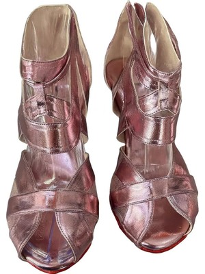 Delixa 6 cm Topuklu Salsa, Bacata, Dansları Kadın Ayakkabısı- Bilekten Bağlı-Güvenli Şık ( Beden Sistemi, Y