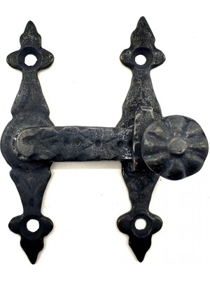 Freedom Storee Antika Tarz Dekoratif Pirinç Kapı, Pencere Mandalı - 82X65 Mm, Oksit