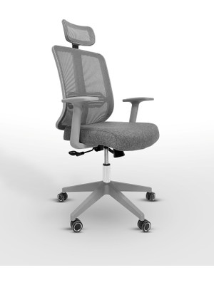 Delixa // Mood Gray Yönetici Koltuğu Çalışma Koltuğu