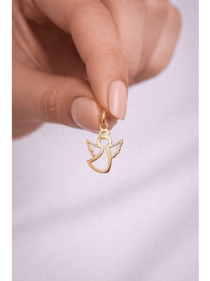 Yavuz Kuyumculuk 14 Ayar Altın Melek Kolye Ucu