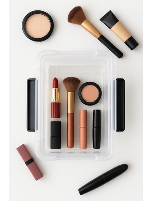 Delixa 1,75 L Şeffaf Saklama Kutusu & Organizer Düzenleme Kutusu