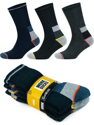 Delixa 3'lü Pamuklu Topuk Burun Destekli Dayanıklı Havlulu Termal Etkili Nem Kontrollü Trekking Performans