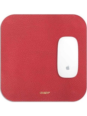 Guard Kırmızı Hakiki Deri Mouse Pad 22 x 22 cm - GRD260418WT1042