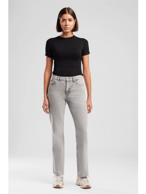 Lee Cooper Abel Kadın Basic Bisiklet Yaka T-Shirt Siyah